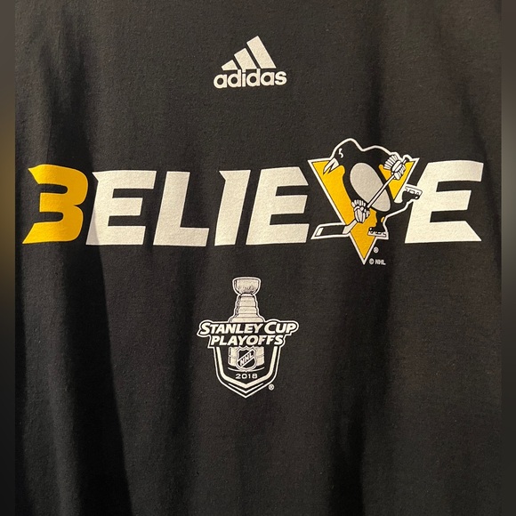 Pittsburgh Penguins Stanley Cup Playoffs Black T-shirt Sz. M *NWT* MSRP: $30+tax - Picture 4 of 4